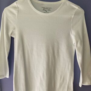 2/$15 White Long-Sleeve Tees size PP
